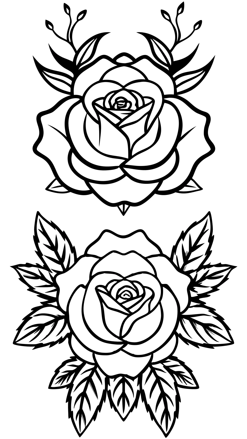 rose coloring pages